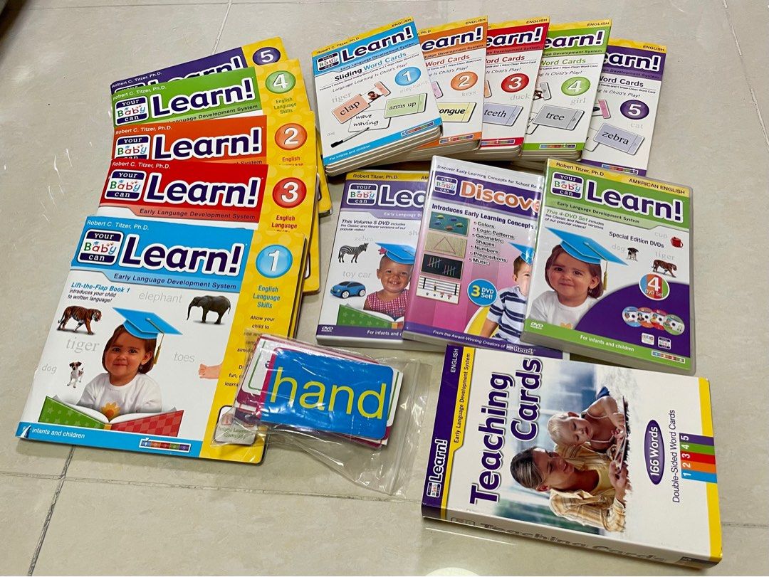 Your baby can learn 一套幼兒認字教材/書, 興趣及遊戲, 書本& 文具