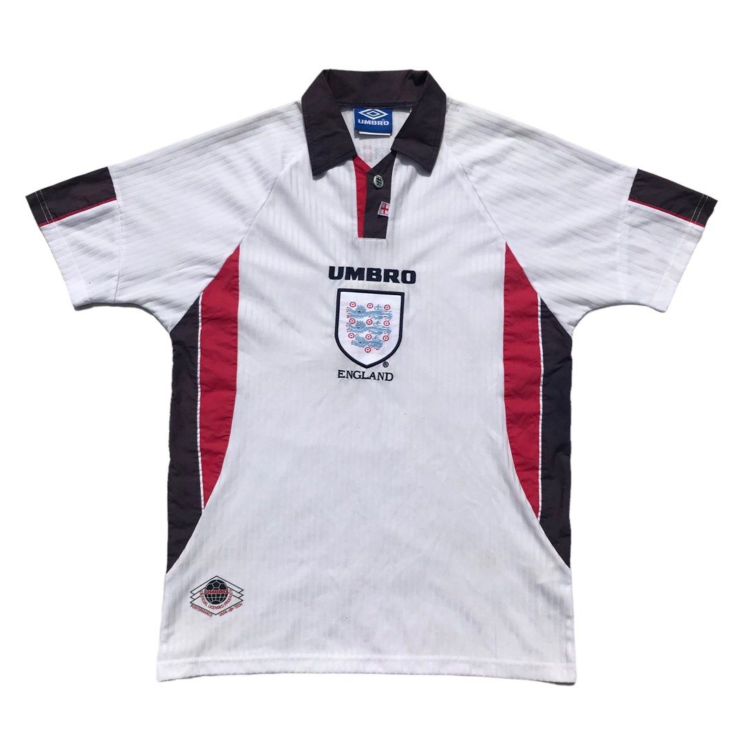 1998 ENGLAND WORLD CUP HOME KIT JERSEY on Carousell