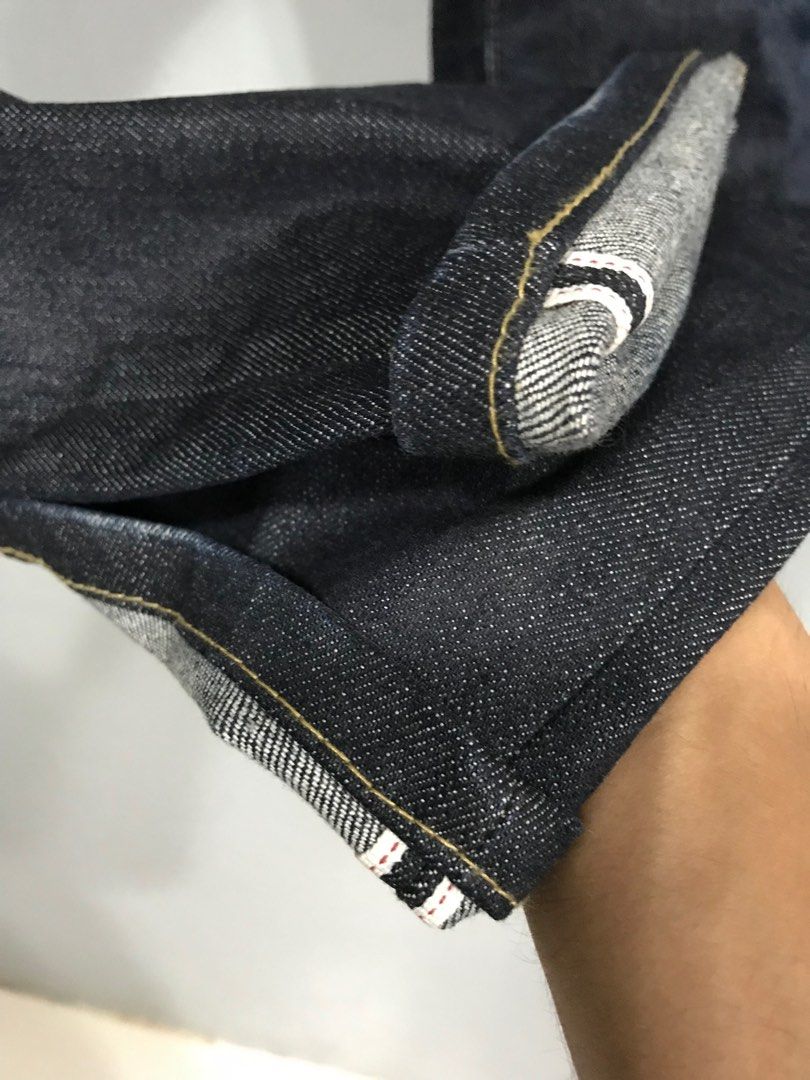 (1.) Uniqlo Japanese fabric by Kaihara Selvedge Jeans (Indigo) on Carousell