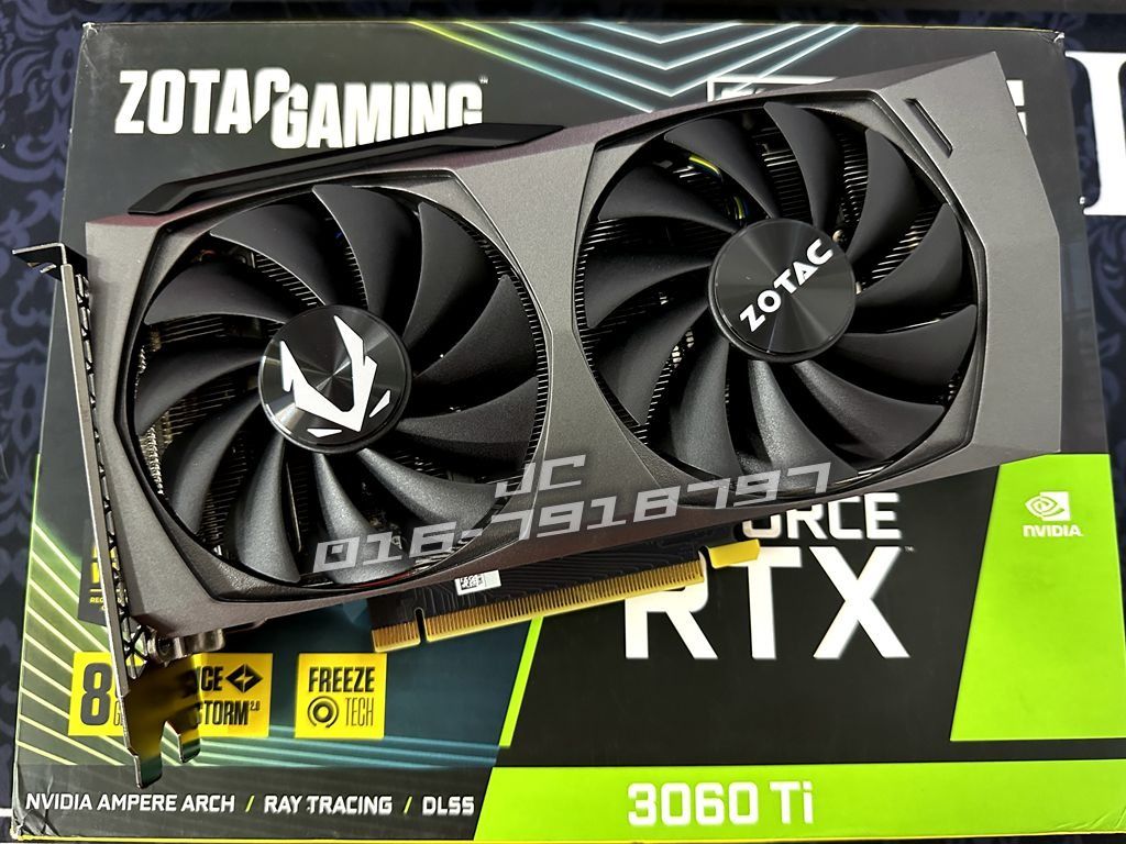 2ND ZOTAC RTX3060Ti 8GB Twin Edge OC 2 Fans Warranty Strix Vulcan Aorus Master GALAX
