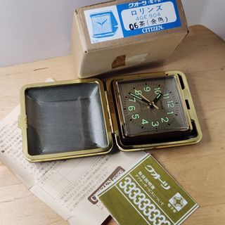 庫存品 古董 摺疊 旅行 懷舊石英鬧鐘  全新70- 80年代 星辰 石英 鐘