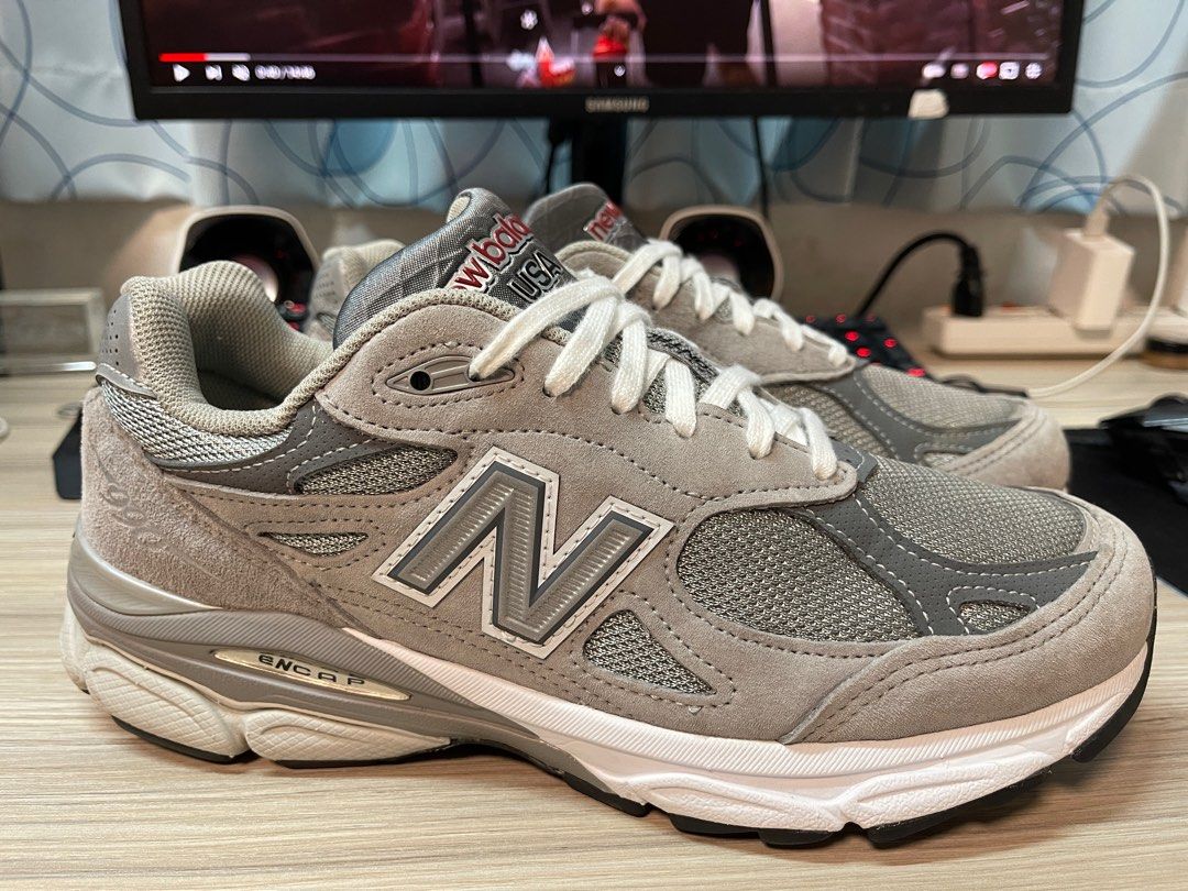 二手 美品 New balance 990 V3 GY3 元祖灰 美製 us8 26cm