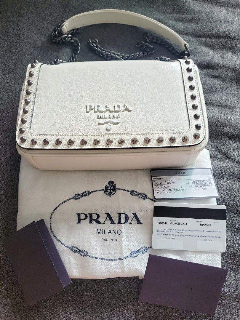 White studded purse hot sale