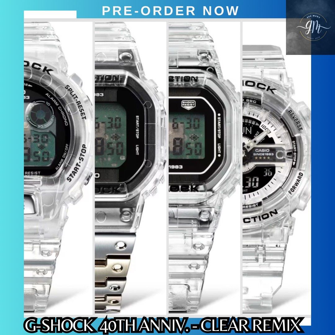 🇯🇵直送代購) G-Shock 40週年紀念版-Clear Remix代購團💰$1399起⏰8/7