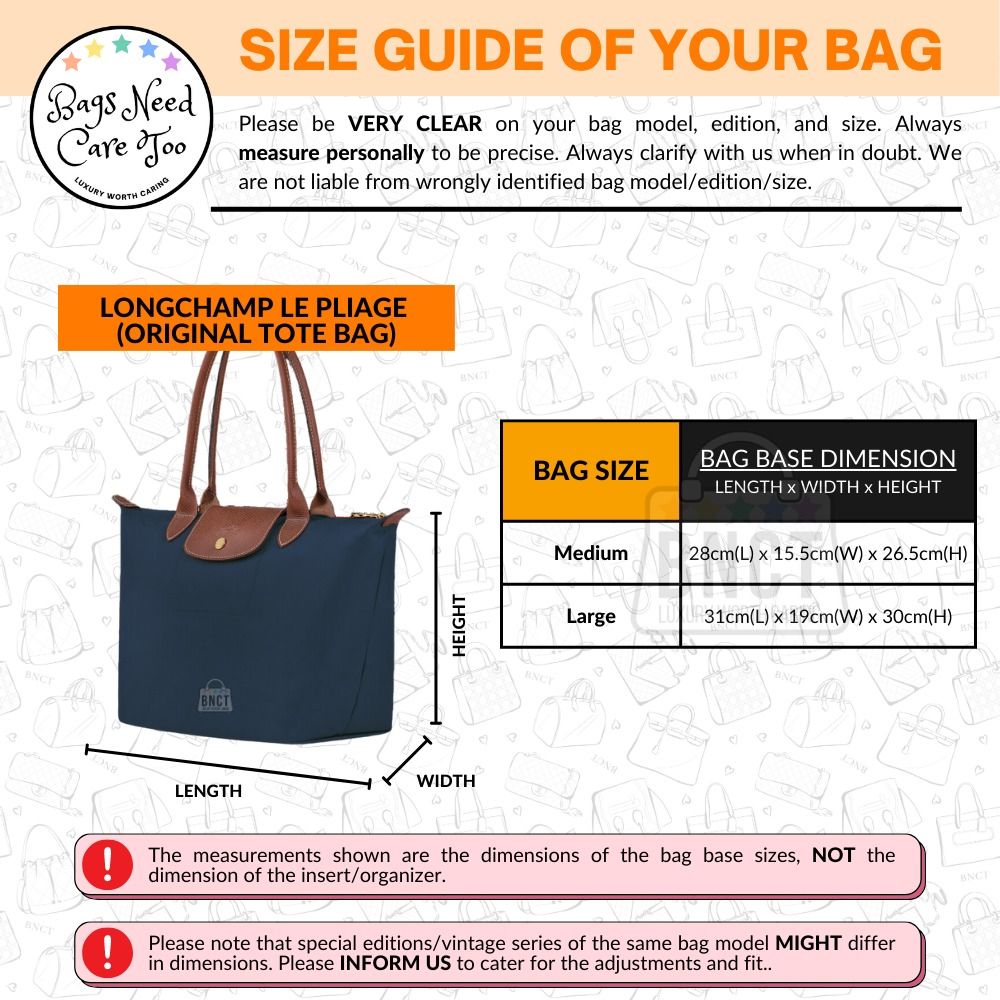 Le pliage large tote organizer store