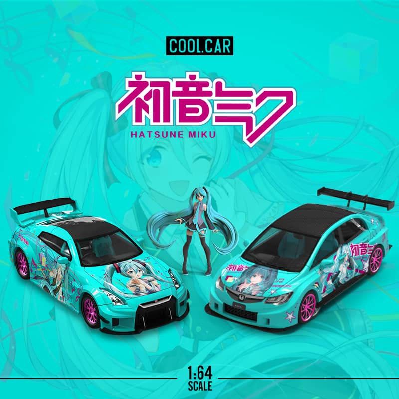 Cool Car 1/64 トヨタスープラ 初音ミク フィギュア コンテナ付き 預訂