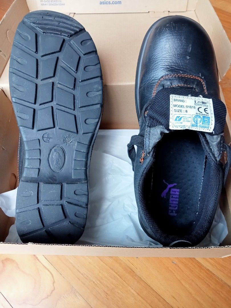 Genuine leather safety shoes hot sale