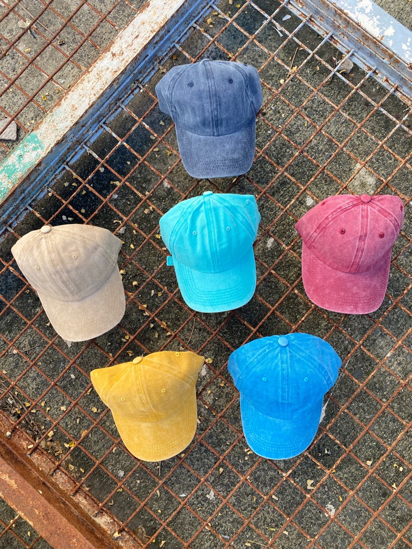 Acid wash dad hats on Carousell