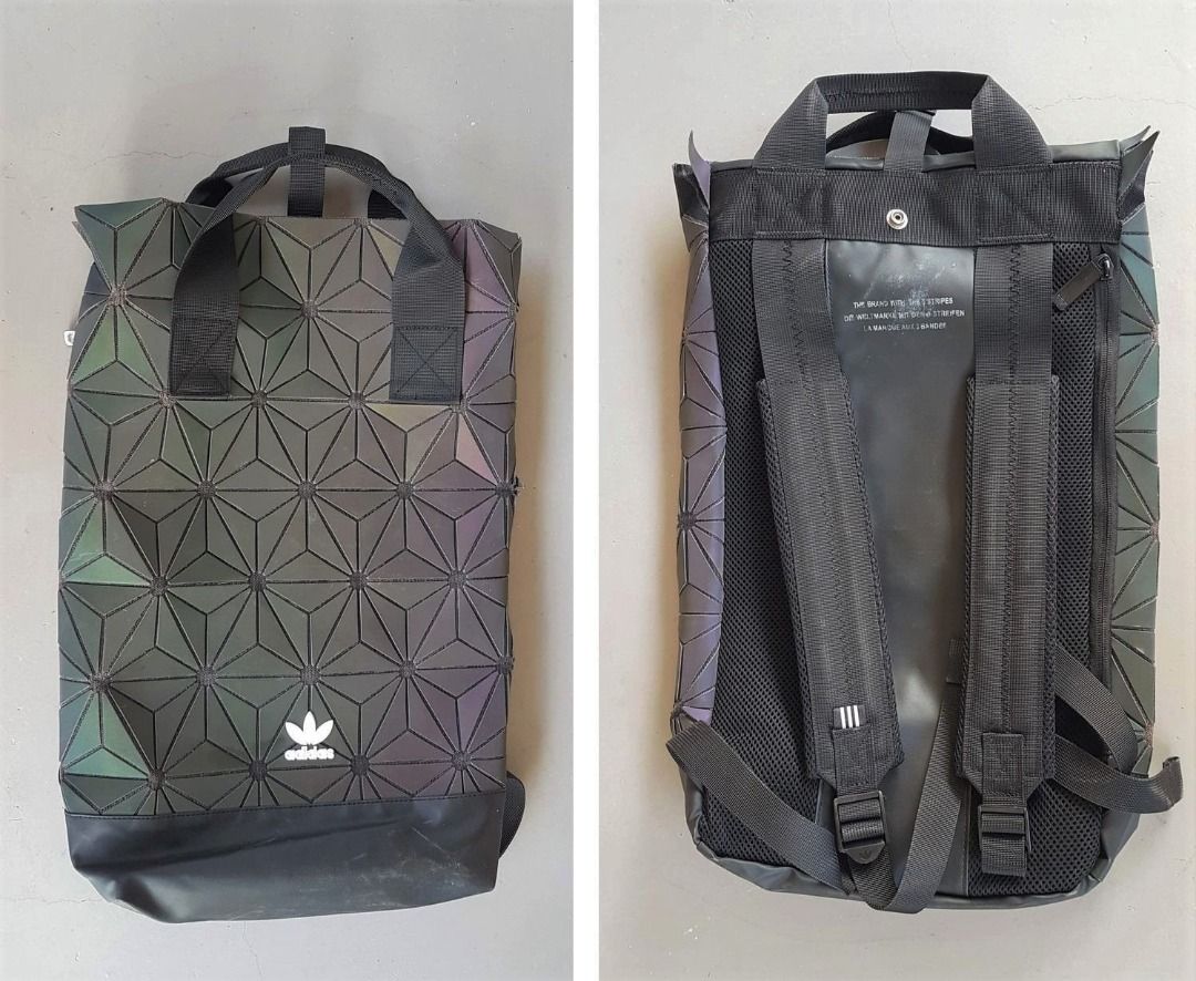 Adidas Fashion Backpack Issey Miyake Haversack Adidas Original Limited Edition In Vogue Backpack Designer Bag Street Fashion Yuppie Lifestyle