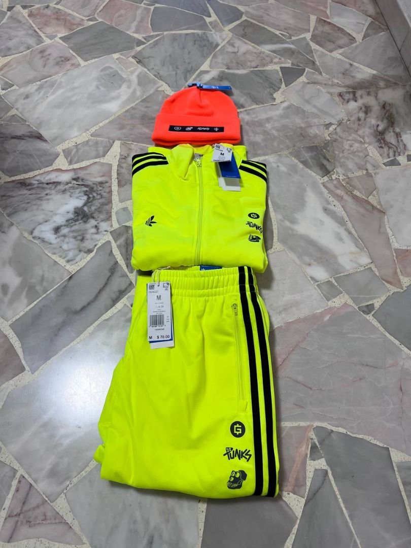 Neon deals adidas tracksuit
