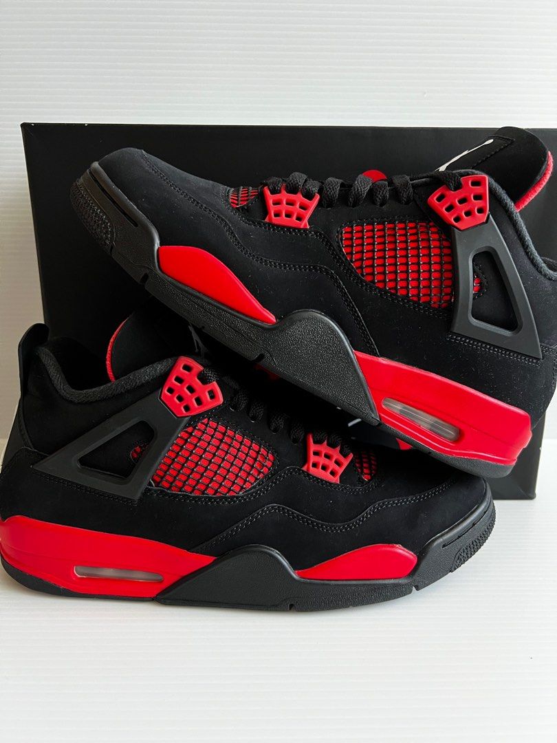 Air Jordan 4 Retro “Red Thunder”, 他的時尚, 鞋, 運動鞋在旋轉拍賣