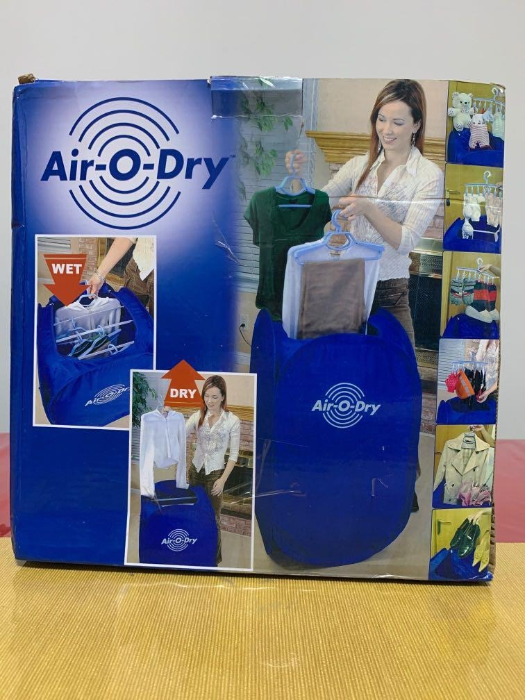 AirODry Portable Electric Clothes Dryer Bag(Blue), Furniture & Home