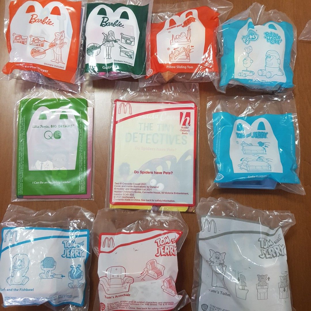 Free mailing BNIP McDonald s Barbie rainbow dash I can be an inspiring leader tom and jerry do spiders have pets happy meal macdonald mcd toy