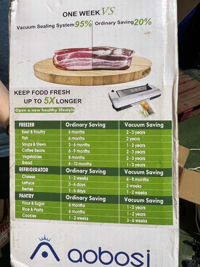 aobosi vacuum sealer, TV & Home Appliances, Kitchen Appliances, Other