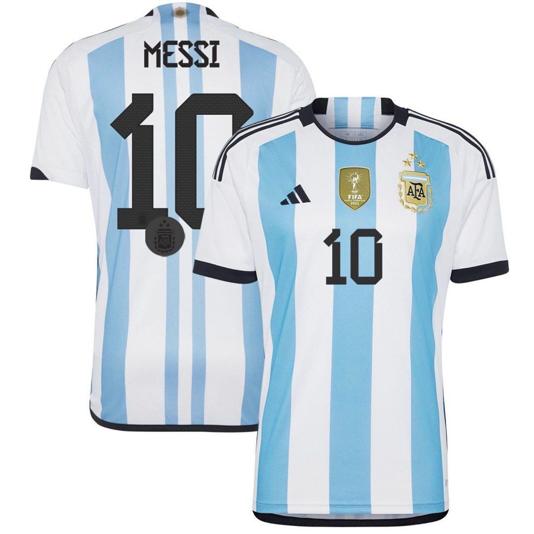 Argentina Messi World Cup 2022 Winners Original Jersey Men s