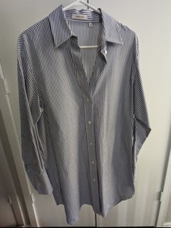 Aritzia Babaton Long Striped Shirt