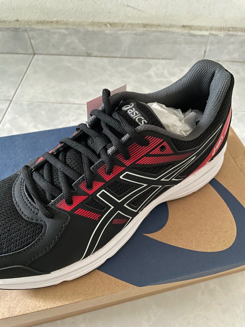 Asics Black and Red Running Shoes