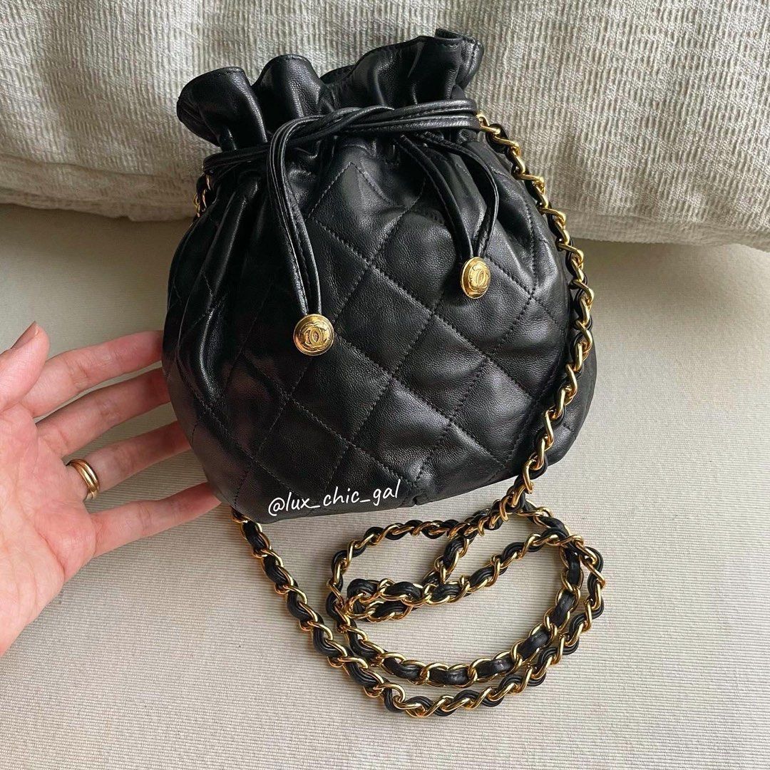 AUTHENTIC CHANEL Mini Bucket Bag 24k Gold Hardware ❤️, Luxury, Bags &  Wallets on Carousell
