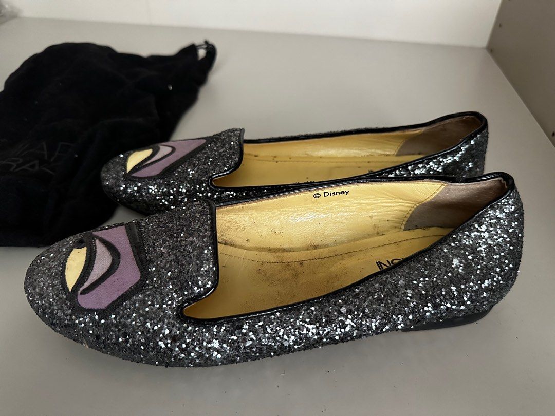 Authentic Chiara Ferragni Disney Maleficent Flats 8 Pre Loved