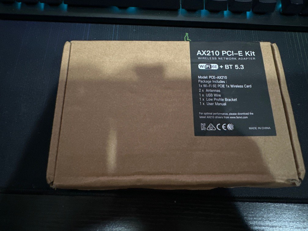 AX210 PCIe Wifi6 Card, Computers & Tech, Parts & Accessories ...