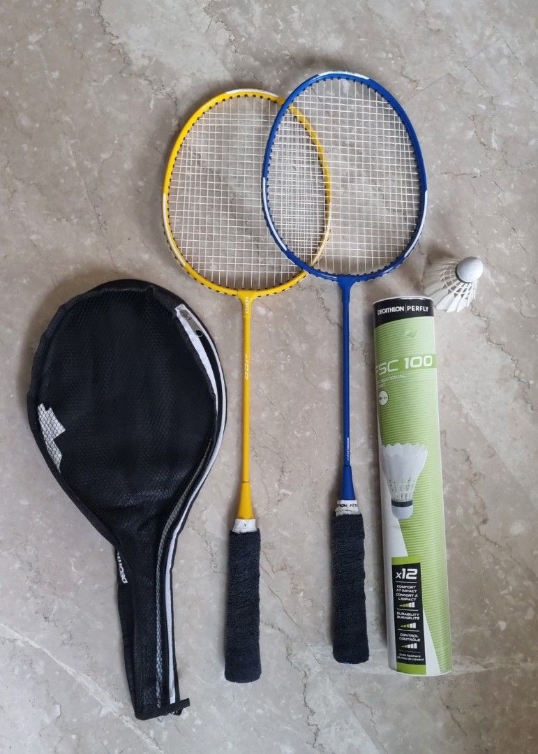 Ball Fix With Racket Badminton Racket + FREE Balls, Sports Equipment, Sports & Games, Racket ...