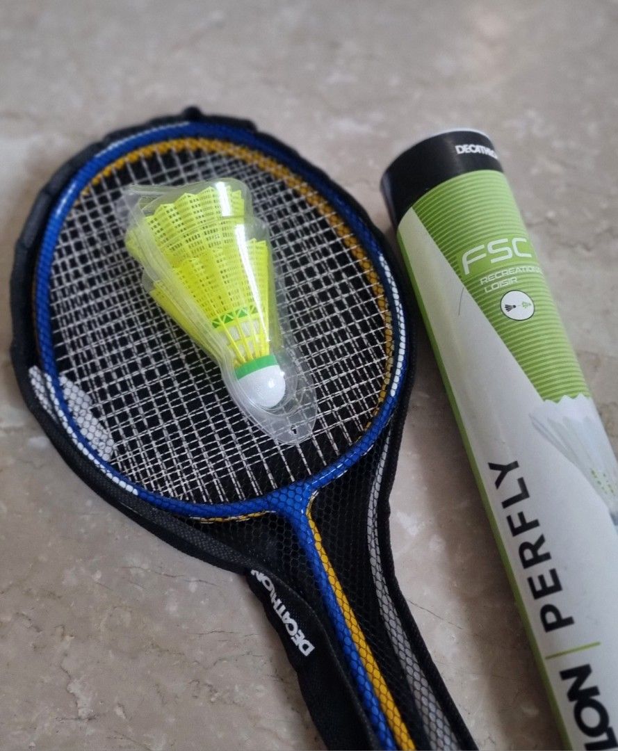 Ball Fix With Racket Badminton Racket + FREE Balls, Sports Equipment, Sports & Games, Racket ...