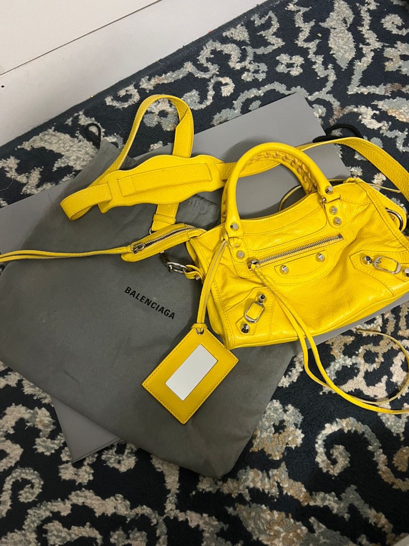 Balenciaga city mini yellow 2025