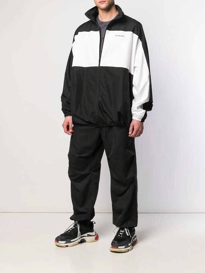 Balenciaga Imported Fabric Mens Sports Track Jacket M L Xl Xxl