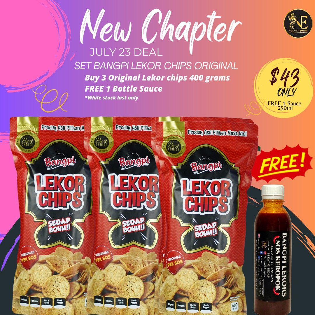 Bangpi Lekor Chips, Food & Drinks, Packaged & Instant Food on Carousell