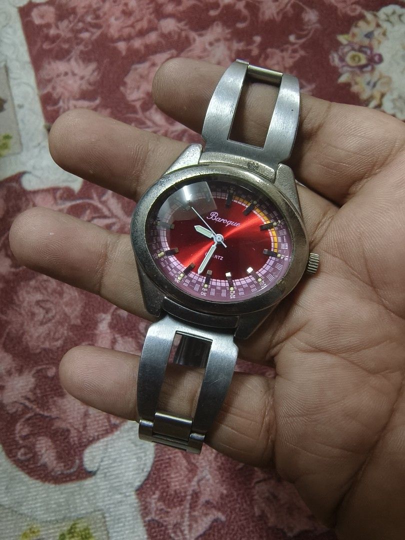 New! AUTHENTIC GUESS 39mm BAROQUE Women's watch W0844L1 Black Denim | eBay