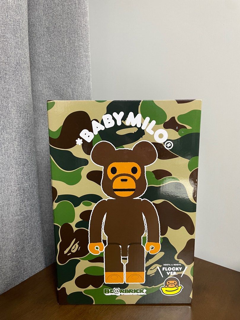 Bearbrick  BE@RBRICK BABY MILO(R) Flocky Ver. 100％ & 400