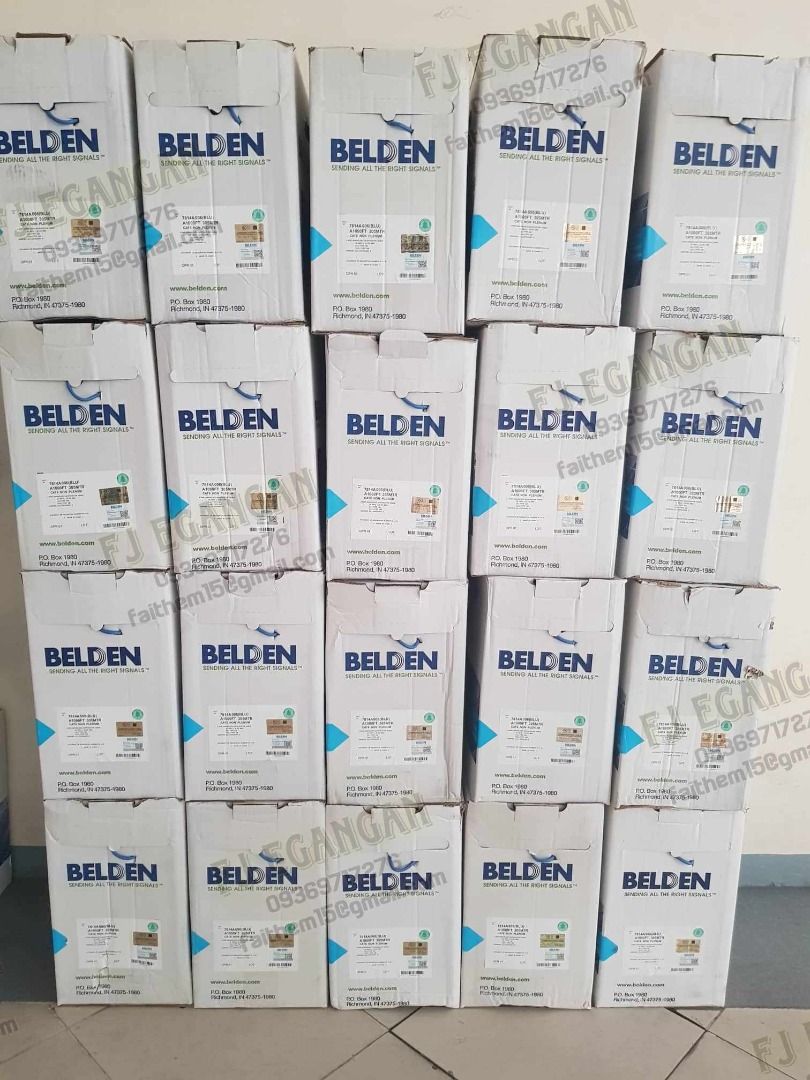 Belden Cat6 Pure Copper UTP Cable 305M - Blue (Category: Networking) located in Pasig City. Submitted by fjEgangan (Listing ID 1241463664, Image 2). Description: Belden Cat6 Pure Copper UTP Cable 305M - Blue Price @ 7,650.00 ⭐ Actual pictures posted ⭐ ** Also available in Grey ** 📌 BRAND NEW 💯 Open for bulk orders to avail more discounts! Available same day delivery.. (except sunday or with advance schedule) Mode of Payment: 🛵 Cash on delivery