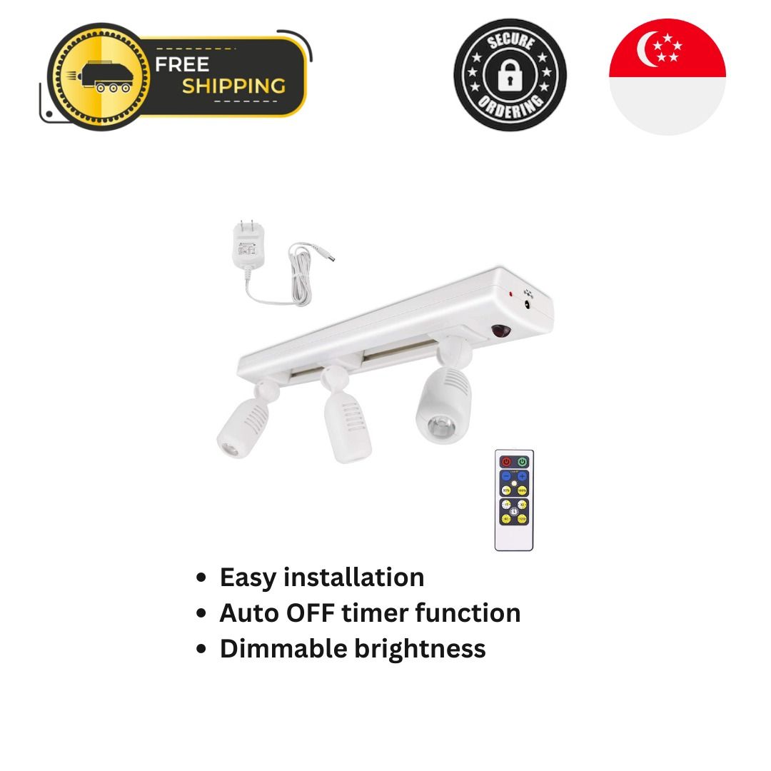 Biglight led track light dimmable accent lighting with 3 rotatable heads hot sale