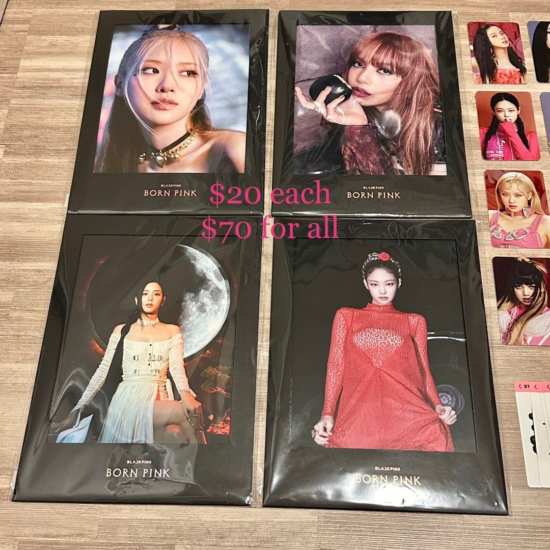 Blackpink BORN PINK Merch, Photo Frame, Lyrics Card, Photocards