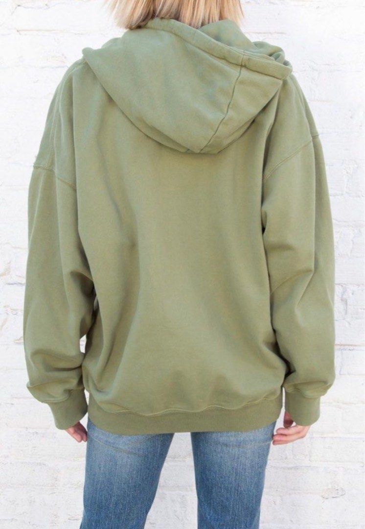 BNWT Brandy Melville Green hoodie Women s Fashion Coats Jackets and Outerwear on Carousell