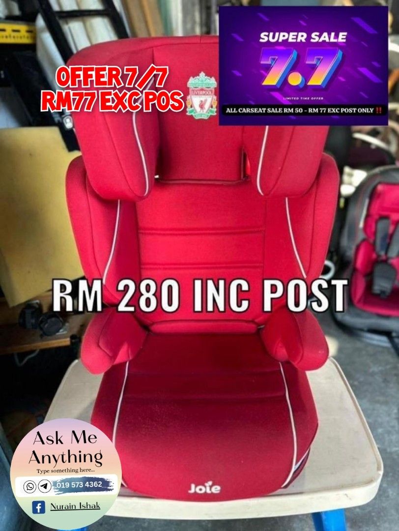 BOOSTER SEAT JOIE OFFER 7 7 SAHAJA Babies Kids Going Out Car