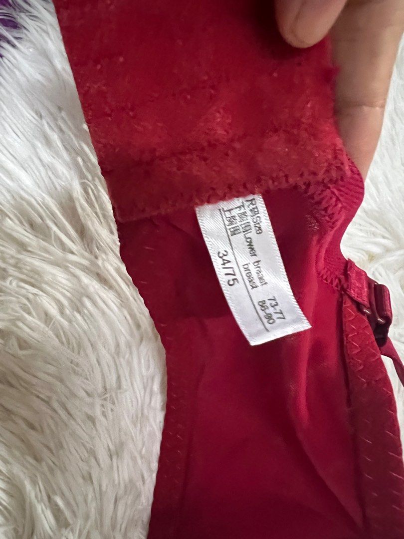 Bra sexy red, Women's Fashion, New Undergarments & Loungewear on Carousell