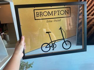 Brompton bike display corner decoration
