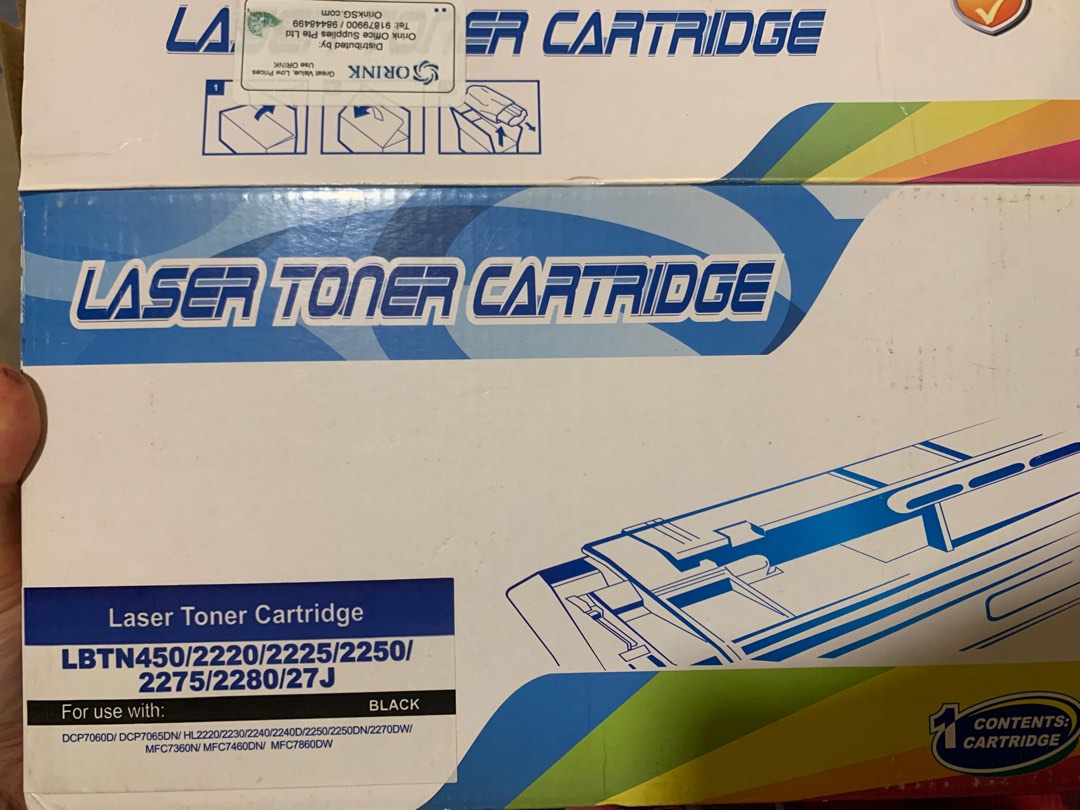 Brother laser printer cartridge x2, Computers & Tech, Printers