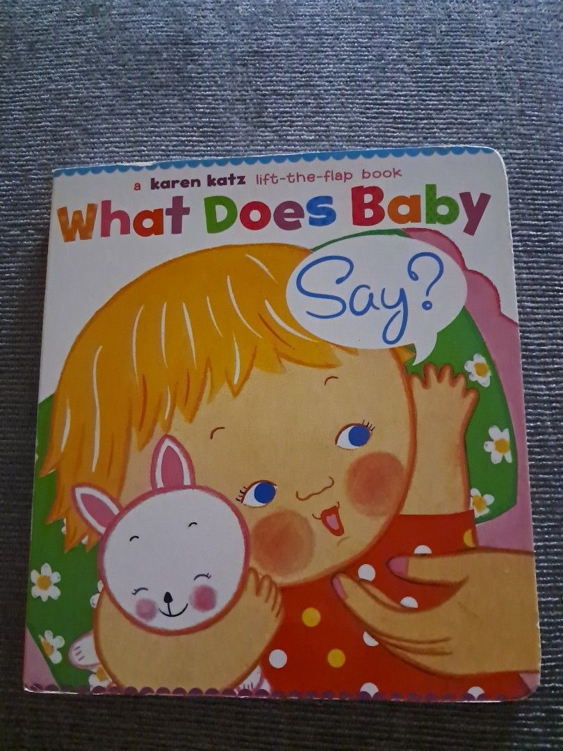 Buku anak boardbook what does baby say on carousell