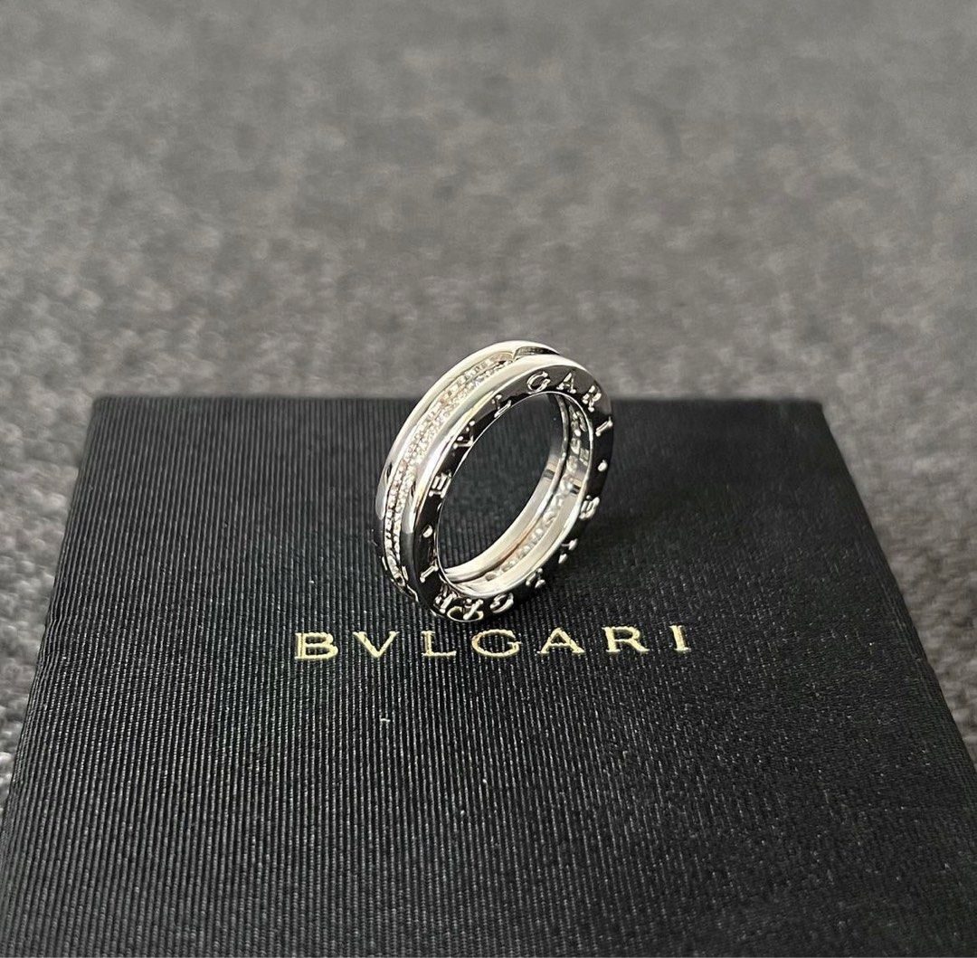 Bvlgari B.zero1 ring White gold Diamonds Size 52 Luxury