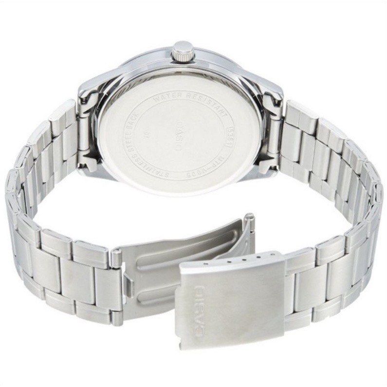 Casio Quartz 40mm Stainless Steel MTP V005 MTP V005 1B5 Men s