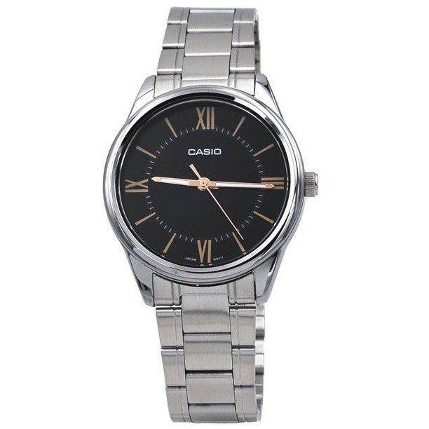 Casio Quartz 40mm Stainless Steel MTP V005 MTP V005 1B5 Men s