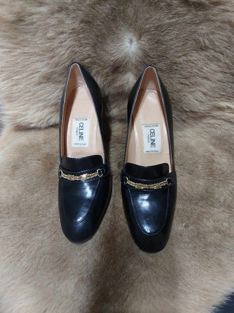 Celine logo heel shoes
