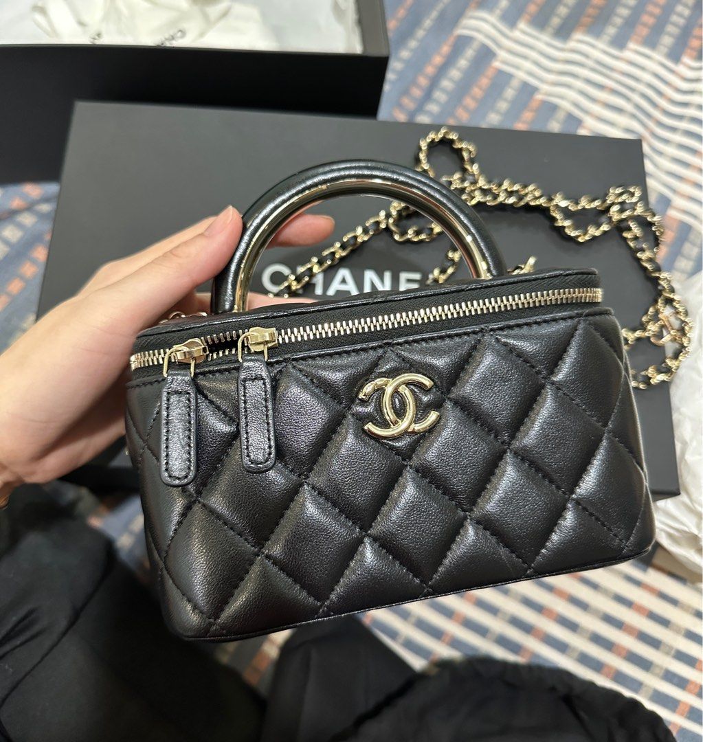 Chanel top handle vanity, Luxury, Bags & Wallets on Carousell