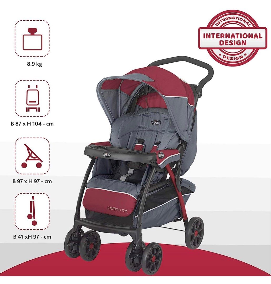 Chicco Cortina CX Stroller (Category: Strollers) located in Cavite. Submitted by lrcshop (Listing ID 1241511988, Image 3). Description: What you see is what you get po. :) I can send video of the item! Delivery fee : Shouldered by the buyer Meet up fee : Depend on the location. .