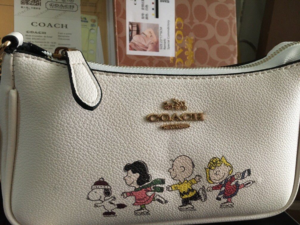 Coach Snoopy Bag Complete dust and New freeongkir  jabodetabek