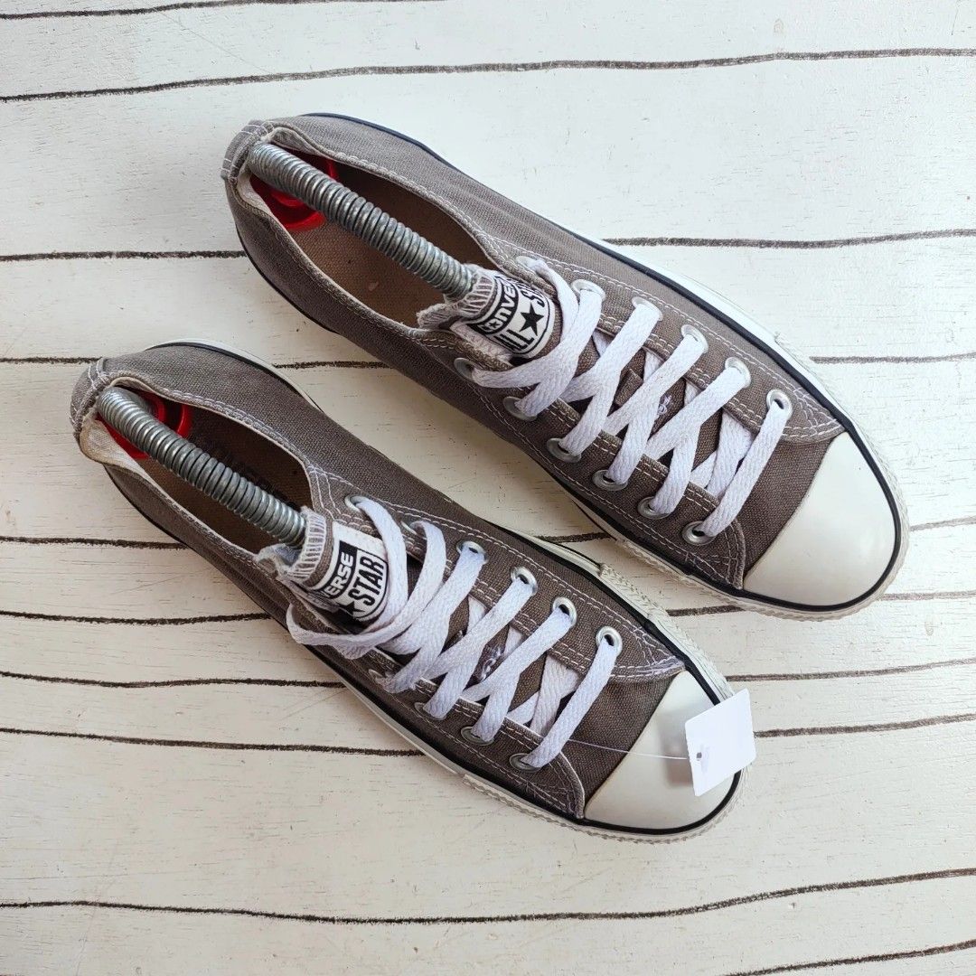 Converse all star low on sale grey pink