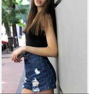 Cotton On high flashbacks shorts / short pants / hotpants / denim shorts