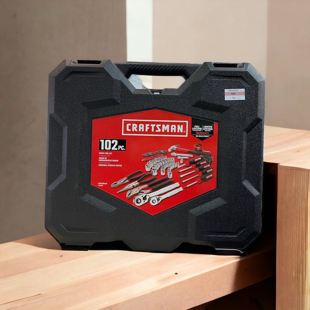 CRAFTSMAN Home Tool Set / Mechanics Tools Kit, 102Piece (CMMT99448
